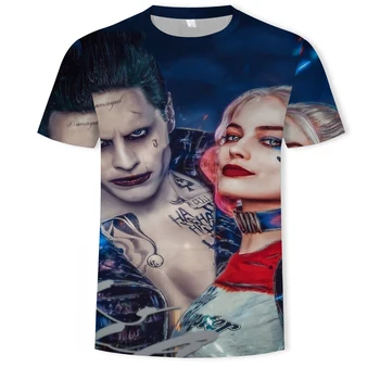 2020New t-shirt pánske hip-hop klaun tlač krátkym rukávom pánske t-shirt mäkkého materiálu mlieko hodvábna tkanina mužov a žien oblečenie