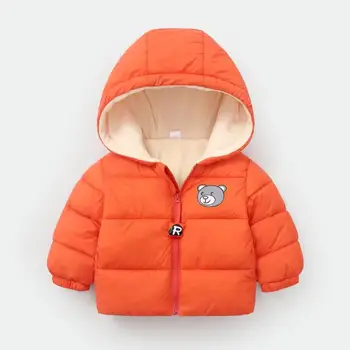 2020new zimné detské oblečenie pre chlapcov a dievčatá Kapucí bunda plus velvet hrubé bavlna kabát dieťa Nadol bunda krátka section1-6Y