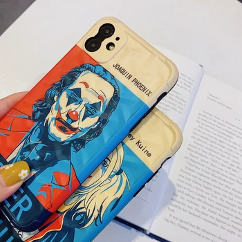 2020Oil Maľovanie Joker Y-Tvare 3D Textúry puzdro Pre iPhone 12 11 Pro Max XS Max XR X iPhone12 7 8 Plus Presnosť Otvor puzdro