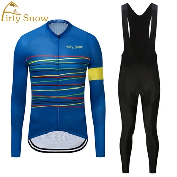 2021 Cyklistika Dres Mužov Zimné Cyklistické Oblečenie Set Sa Thermal Fleece Triatlon Mtb, Road Bike Oblečenie Maillot Jednotné Šaty Vybavy