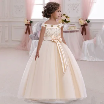2021 Deti Oblečenie Kvety Sprievod Princezná Šaty Pre Deti, Oblečenie Strany Svadobné Šaty 14 10 12 Rok Vestidos Verano
