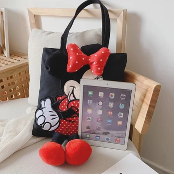 2021 Disney Mickey Mouse Trend Kabelky Bežné Farebné taška mickey Minnie prenosné plátno taška putami na rukách taška Žena Školské Tašky