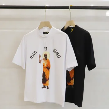 2021 Lete Pena Tlač Človeka T-shirt Kanye Zvláštnejšie Veci Streetwear pánske Tričká Tees Módne Bavlna Ženy Tričko