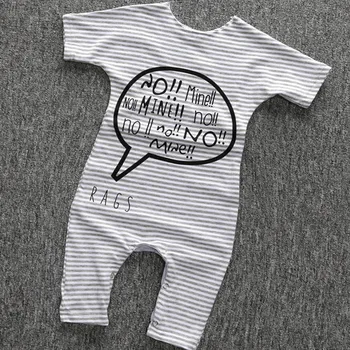 2021 Letné Baby Dievčatá Romper Krátky Rukáv Bavlna Dieťa Jumpsuit List Vytlačený Chlapci Novorodenca Bebes 4 Farebné Oblečenie