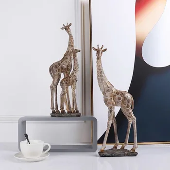 2021 Moderný Minimalistický Žirafa Socha Výzdoba Domov Okenné Dekorácie Remesiel Displej