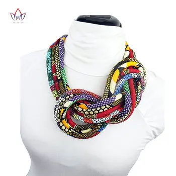2021 Najnovšie Bohémsky Štýl Tlačidlo Choker Náhrdelník Afriky Textílie Ručné Telo Šperky, Náhrdelníky & Prívesky Pre Ženy BRW WYA073