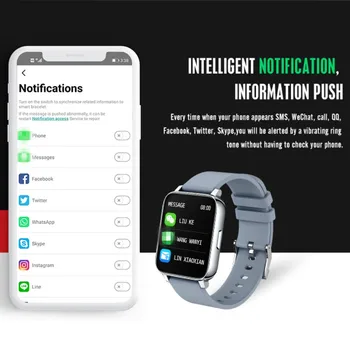 2021 Nové Inteligentné Hodinky Mužov A Žien Full Screen Dotknite sa položky Vlastnú Tapetu Nepremokavé Fitness Srdcovej frekvencie Šport Smartwatch Android IOS