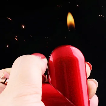 2021 Nové Kreatívne Zadarmo Požiaru Skladacie Magic Láska Srdce Bután Plynu Flint Ľahšie Lady Fajčenie Ľahšie valentínsky Darček Gadgets