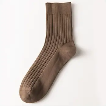 2021 Nový 5 Párov Mužov Ponožky Obchodné Muž Chlapec Tvárny Vynikajúcu Kvalitu Ponožka Módne Ponožka