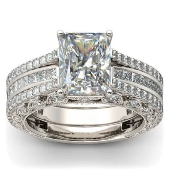 2021 nový príchod luxusné princezná 925 sterling silver prsteň pre ženy lady výročie darček šperky hromadne predávať R5864