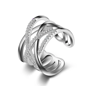 2021 nový príchod trendy 925 sterling silver módne krúžok pre dievča, darček láska Vianočný darček šperky veľkoobchod moonso R5525