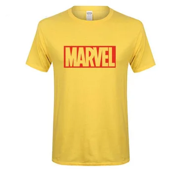 2021 Nový Trend v Lete T-shirt Muž MARWEL Čistej Bavlny Mužov okolo Krku XS-XXL Ulici Krátke Rukávy