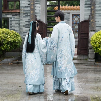 2021 Starovekej Čínskej Vintage Hanfu Oblečenie Páry Kostýmy pre Dospelých Karneval, Maškarný Kostým Pre Mužov/Ženy, Plus Veľkosť 3XL