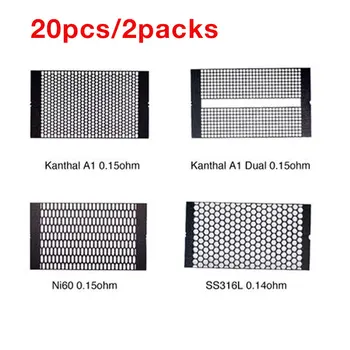 20pcs/2Packs Pary Túžia Aromamizer Plus V2 Oka Pásky Kanthal A1 0.15 ohm/Kanthal A1 Dual 0.15 ohm/Ni60 0.15 ohm/SS316L 0.14 ohm