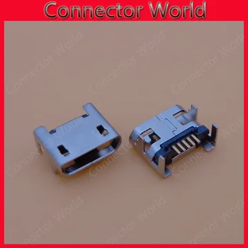 20pcs konektor Micro USB 5pin sídlo Konektor Micro usb, Štyri nohy 5P Vloženie dosky sídlo Mini usb konektor doprava Zadarmo