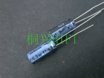 20pcs Skutočné NICHICON KT 6.3V47UF 5X11MM Audio Elektrolytický kondenzátor modrá kt 47uF/6.3 v teplej predaj 47UF 6.3 V