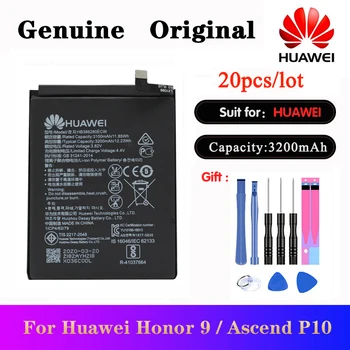 20pcs/veľa Batérií HB386280ECW Pre Huawei P10 Česť 9 STF-L09 STF-AL10 Ascend P10 Pôvodné Telefónne Bateria S Nástrojmi, 3200mAh