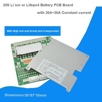 20S 72V alebo 84V li-ion batérie BMS 73V Lifepo4 batérie PCB s 30A až 50A konštantný prúd s Rovnováhu funkcia