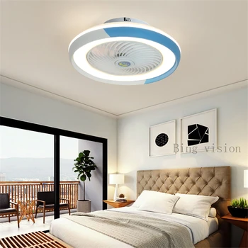 220v 110v Nordic Sacia kupola svetlo, ventilátor lampa s diaľkovým ovládaním krytý domáce dekorácie smart stropný ventilátor s moderným LED