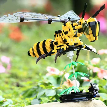 236Pcs/Set DIY Simulované Hmyzu Bee Wasp Stavebné Bloky Model Hračky Pre Deti Technic Tehly Stanovené Vzdelávacie Hračky pre Chlapcov Darček