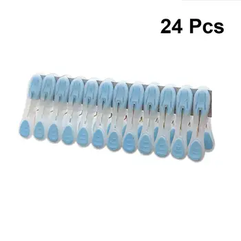 24 Ks Plastových Clothespins Multifunkčné Veľké Pranie Klipy Vetru Fotografie, Klipy pre spodnú Bielizeň, Ponožky a Sušenie Oblečenia Skladovanie