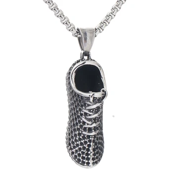 24 palcový Nehrdzavejúcej Ocele Topánky, náhrdelník prívesok pre Hip Hop Muž, Rock, Punk Style Šperky, Dekorácie