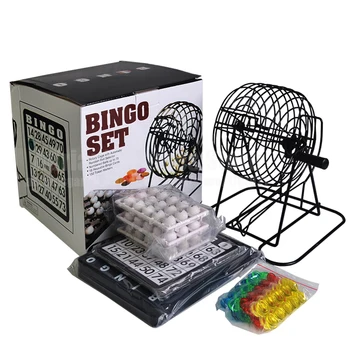 245Pcs Bingo Stroj Lotérie Stroj Party Bingo Šťastie, Loptové Hry, Lotérie Lotérie Rodina Hra Klietky Loptu Karty Počítadlo