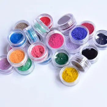 24Colors/Sada na Nechty, Glitter Dekorácie poľský Nail Art Prášok DIY Tipy Velvet Hrnú Prachu Pigment Manikúra Velvet Prášok DP/Q39
