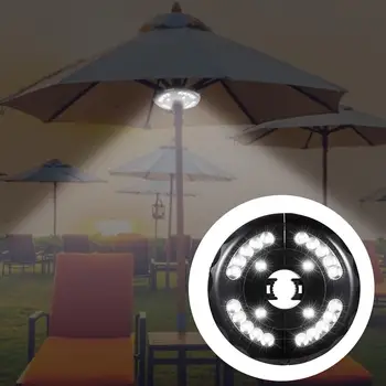 24LED Dáždnik Ľahké Prenosné Camping Stan Lampa s 3 Svetelné Režimy USB Nabíjanie Svetlomet pre Vonkajšie Záhradné potreby na Kempovanie Pláže
