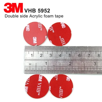 25 mm Kolo 3M VHB 5952 hrúbka 1.1 mm penové pásky akrylátové lepidlo, obojstranná kolo nálepky,20Pcs/Veľa