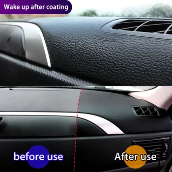 255ml Vosk automobilový Doska vrstvou vosku auto panel interiéru plastové reštaurátorskej ruke sprej typ ľahko použiť rýchle voskovanie a cleanning