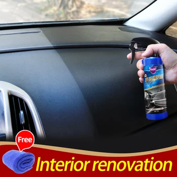255ml Vosk automobilový Doska vrstvou vosku auto panel interiéru plastové reštaurátorskej ruke sprej typ ľahko použiť rýchle voskovanie a cleanning