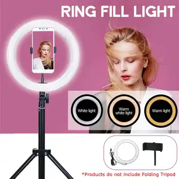 26 cm/10 inch LED Selfie Krúžok Svetlo Stmievateľné LED Krúžok Lampy, Foto Video Telefón s Fotoaparátom Svetlo Ringlight Pre Live, YouTube Vyplniť Svetla