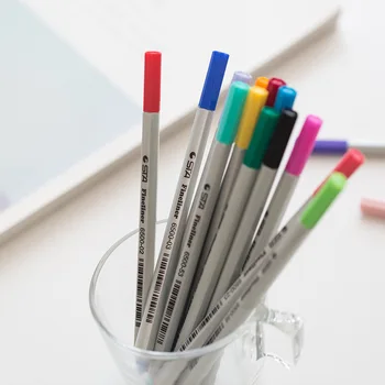 26 farebný gél pero 0,4 mm jemné vložky na báze Vody, farebné perá značky pre kreslenie komiksu manga design Office školské potreby A6202
