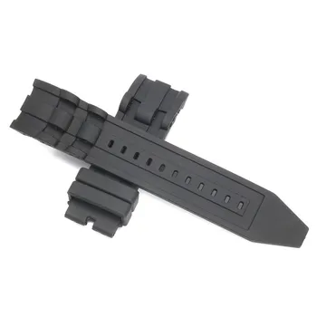 26mm Silikónové Gumy Watchband Čierne Luxusné pánske Náramok, Hodinky, Náramok Náhradný Popruh Č Pracka Pre/Invicta/Pro/Diver