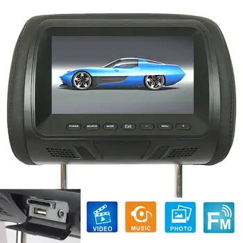 273mm x 180 mm x 124mm Univerzálny 7 Palcový Auto Monitor na opierku hlavy Zadné Sedadlo Zábava HD Media Player, Auto Doplnky Interiéru