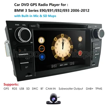 2din AutoRadio s GPS Vedúci oddelenia Pre BMW Radu 3 E90/E91/E92/E93 Auto DVD Prehrávač, GPS Navigáciu V-dash Stereo Auto Multimediálny Prehrávač