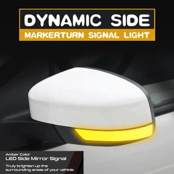 2ks LED Dynamický Zase Signálne Svetlá Spätného Zrkadla Indikátor Blinker Repeater Svetlá Na Ford Mondeo 4 Mk4 Zamerať 2 Mk2 3 Mk3 3.5