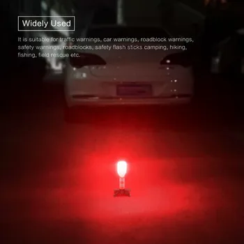2KS LED Prenosné lampy Cestnej Bezpečnosti Bliká Blesk Záblesk Strobe Light S 2 stojan Pre Dopravné Upozornenia/Prekážky/Camping/Túru