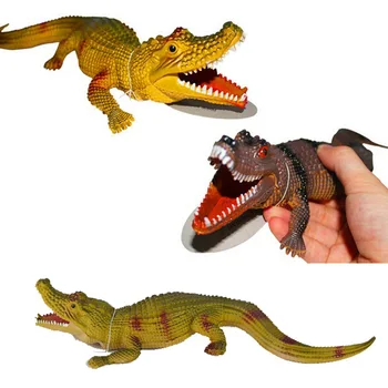 2ks/set Podivné Malé Krokodíla Simulačný Model Hračka Zvierat Poznanie Únik Zvuku Rodič-dieťa Interakcie
