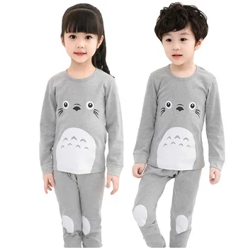 2ks tričko+Nohavice Pyžamo Pre Dievčatá Cartoon Bavlna Dieťa Odev Sleepwear Deti Veľké Chlapcov, Oblečenie Set detské Pyžamo Pyžamá