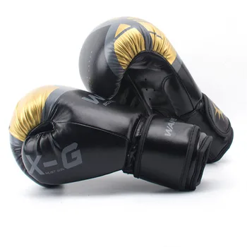 2ks Vysoko Kvalitné pánske Kožené Boxerské Rukavice Muay Thai športové rukavice Mužov MMA Telocvični Školenia Sanda Rukavice Zariadení