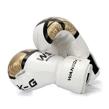 2ks Vysoko Kvalitné pánske Kožené Boxerské Rukavice Muay Thai športové rukavice Mužov MMA Telocvični Školenia Sanda Rukavice Zariadení