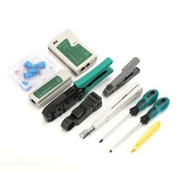 2KT-2172 Stripping kliešte hardvéru tool kit kábel zmes inštalácia siete auta ruke nástroj na nastavenie Siete Repair Tool Kit