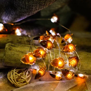2M 20Leds Žaluď Vianočné Osvetlenie Reťazec w/Diaľkové Ovládanie Lampa pre Dovolenku Dekorácie Víla dc svetlo De Navidad