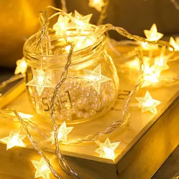 2m/3m/5m/10m LED Star Light String Ligotať Girlandy USB 5V Powered Vianočné Čítanie Dovolenku Strany Svadobné Dekoratívne Rozprávkových Svetiel