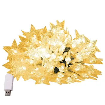 2m/3m/5m/10m LED Star Light String Ligotať Girlandy USB 5V Powered Vianočné Čítanie Dovolenku Strany Svadobné Dekoratívne Rozprávkových Svetiel