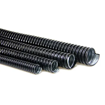 2M potiahnuté Plastovou kovové hadice nepremokavé Závitové vlnité rúry drôt postroj puzdro pre lanové protecter priemer 6 mm-50 mm
