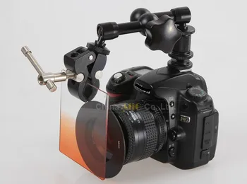 2v1 film súprava kovových flexibilných 7 palcový magic arm + super sedlovky vhodné pre DSLR plošinu videokamera lcd monitor led flash light