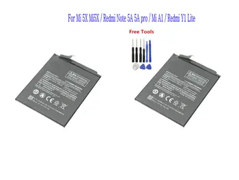 2x 3080mAh BN31 Batérie Pre Xiao Mi5X Mi 5X Redmi Poznámka 5A Pro 5A Pre Xiao Mi A1 / Redmi Y1 Lite Batérie + Nástrojov pre Opravy kit